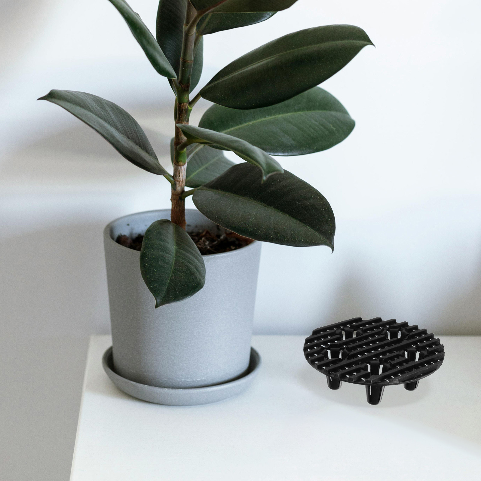 Bonsai Garden Stand - 10 Buah Kaki Pot Plastik Anti-Selip
