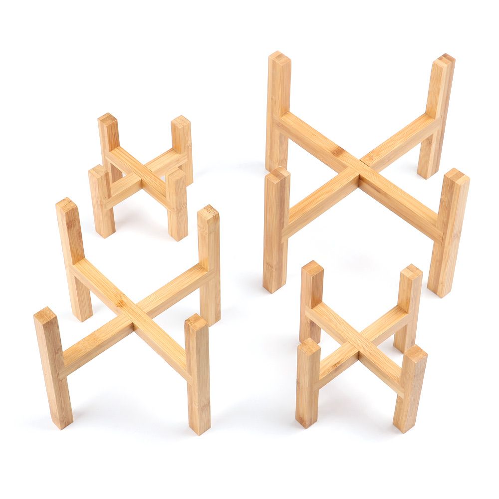 Pemegang Pot bunga kayu berdir - Bonsai Garden Stand ulasan dan harga