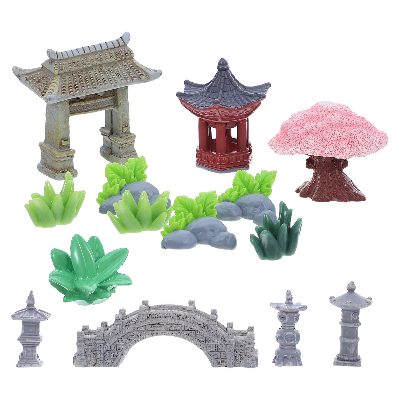 1Set Dekorasi Lanskap Miniatur - Bonsai Garden Desk ulasan dan harga