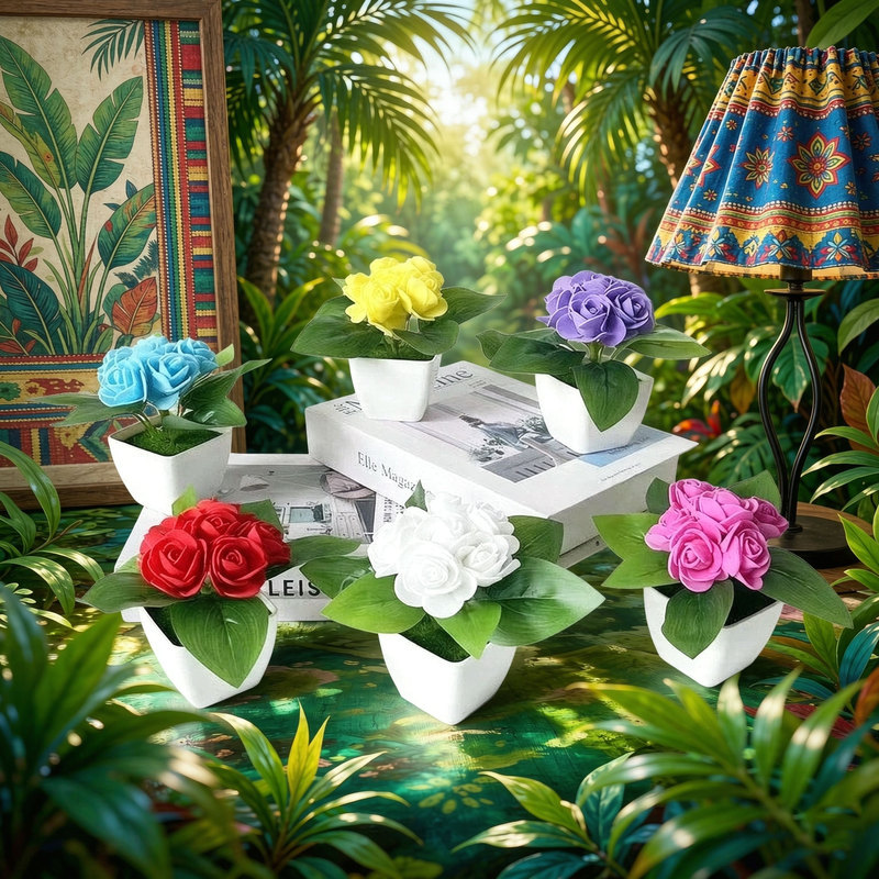 4 buah pot bunga simulasi 6 ma - Bonsai Garden Restaurant ulasan dan harga