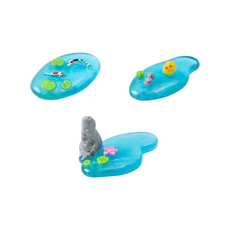 Ornamen Kolam Resin Mini Denga - Bonsai Garden With Pond ulasan dan harga