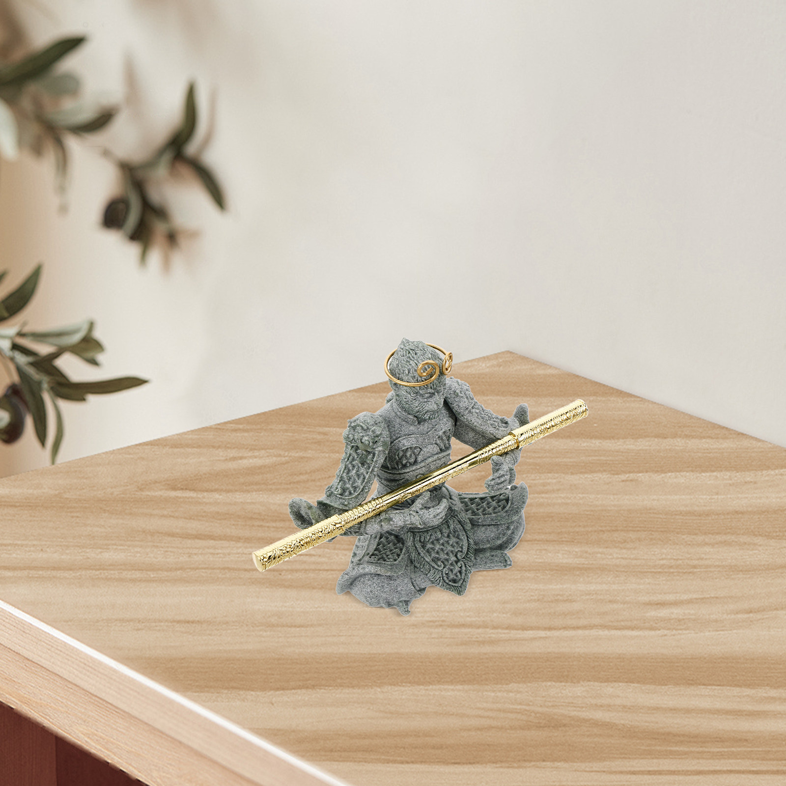 Patung Wukong dari Batu Pasir  - Bonsai Garden Desk ulasan dan harga