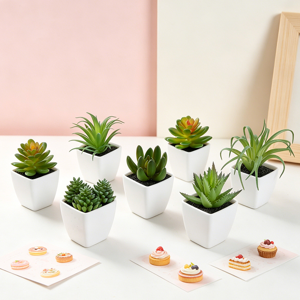 6 Buah Tanaman Pot Sukulen Bua - Bonsai Garden Restaurant ulasan dan harga