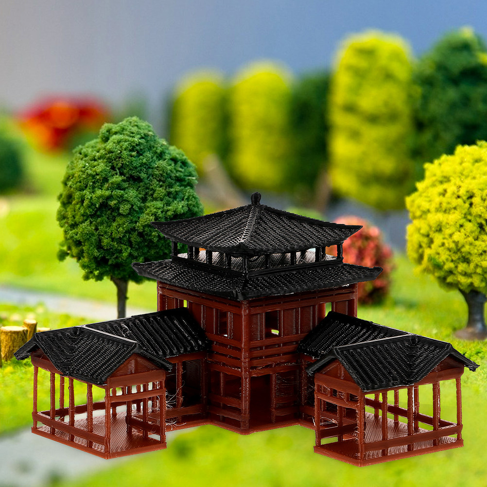 Patung Menara Pagoda Miniatur  - Bonsai Garden Set Up ulasan dan harga