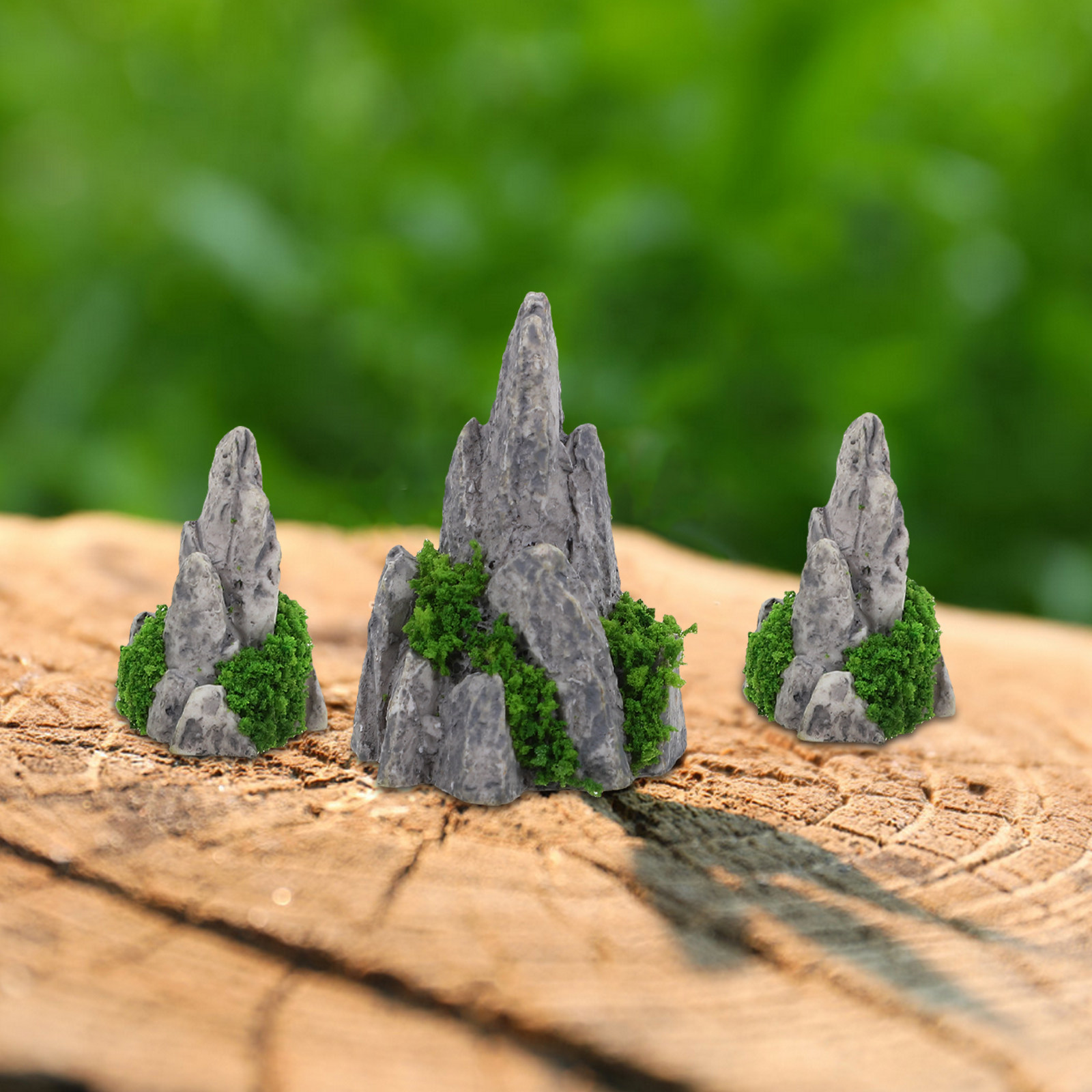 8Pcs Ornamen Batu Mini Resin u - Bonsai Garden Desk ulasan dan harga