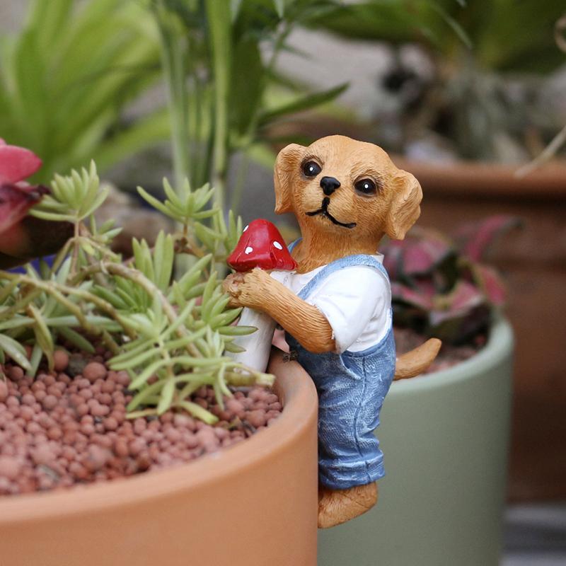 Figurine Anjing Gantung Lucu,  - Bonsai Garden Decor ulasan dan harga
