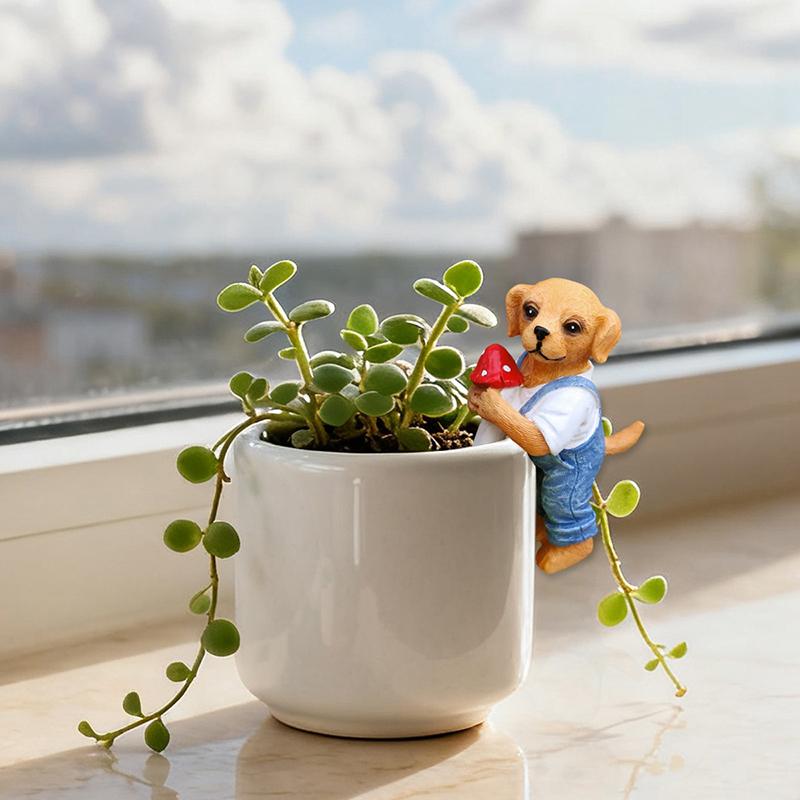 Figurine Anjing Gantung Lucu,  - Bonsai Garden Decor ulasan dan harga