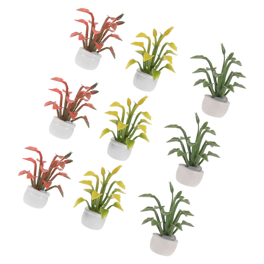 9Pcs Tanaman Miniatur dalam Po - Bonsai Garden Desk ulasan dan harga